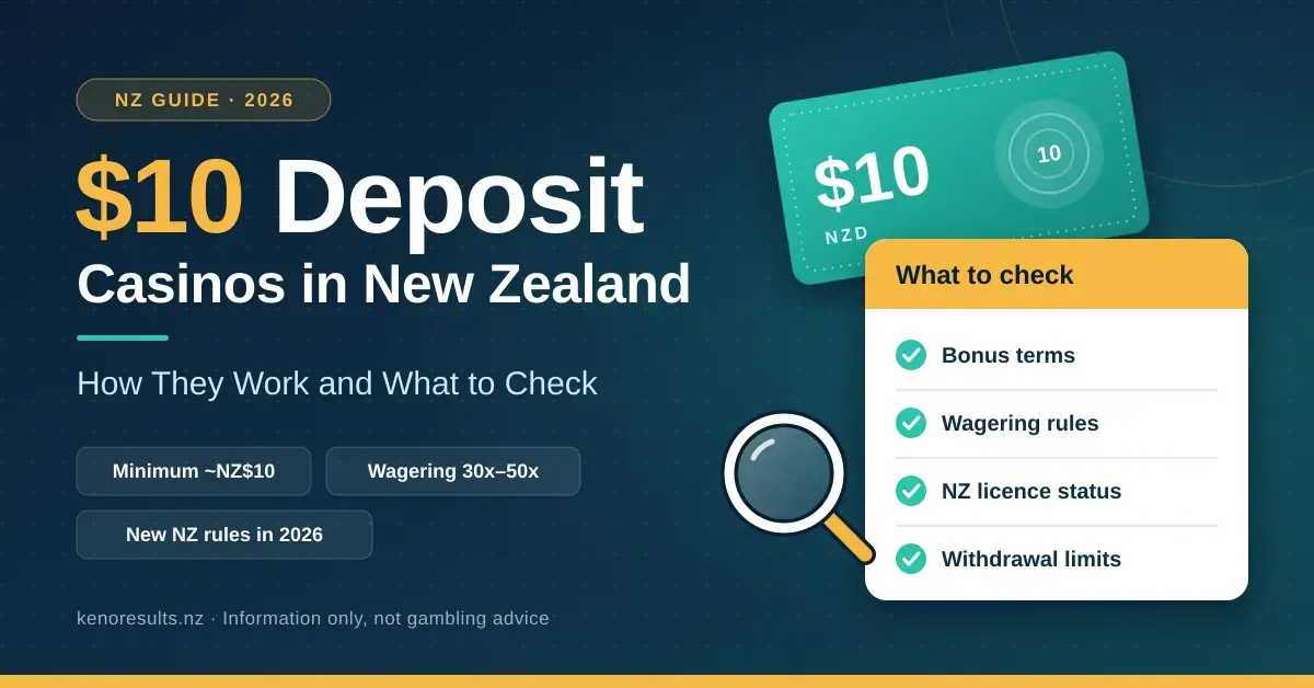 $10 Deposit Casinos in New Zealand: How They Work and What to Check